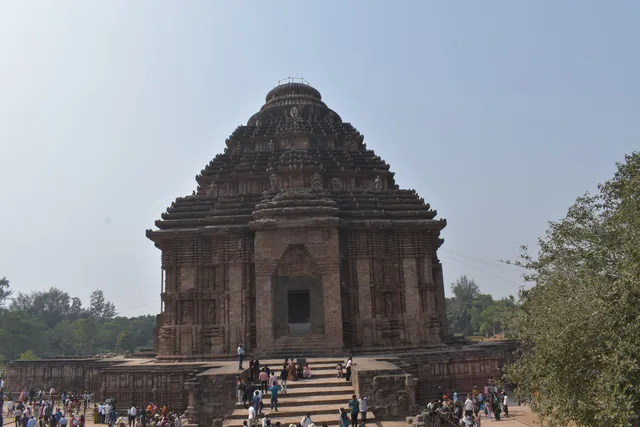 A view of Mandapa of Konark Sun Temple in Konark, Odisha