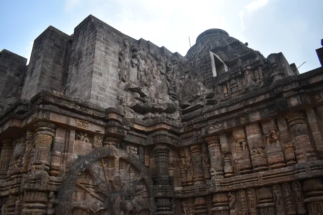 The Konark Sun Temple from one of its sides